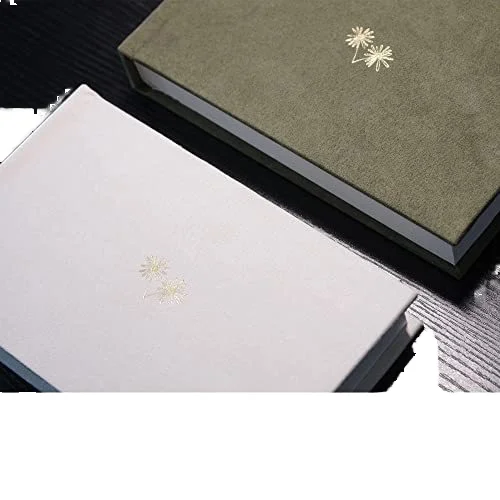 Vegan 3-Inch Hardcover Mini Photo Album with 52 Pockets Compatible with Fujifilm Instax Mini Weddings Writing Space Olive Color