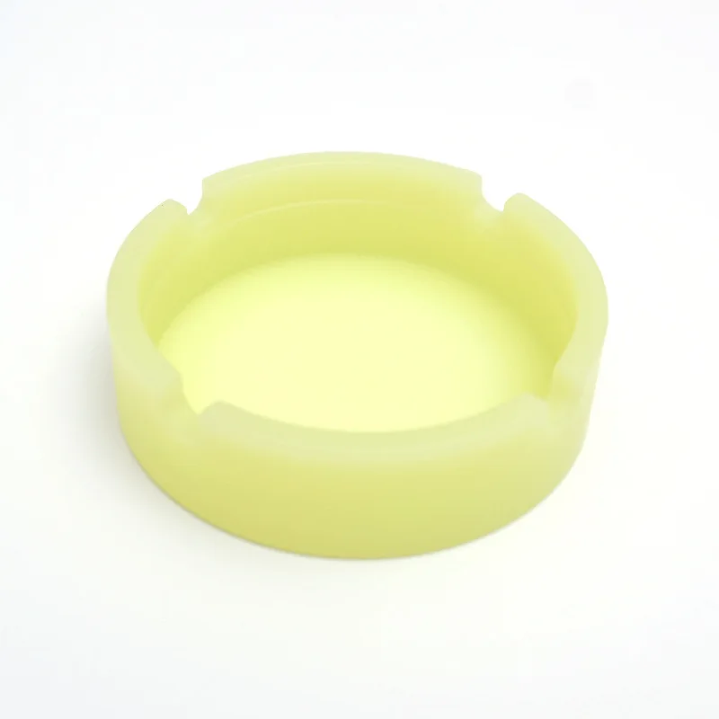 JTX729 Luminous Cigarette Ashtrays Portable Heat Resistance Cigar Smoking Ash Tray Silicone Smokeless Ashtray