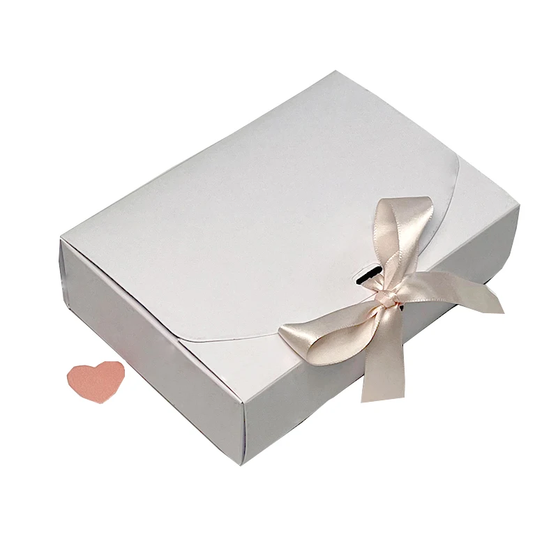 Роскошная упаковка Caja De Regalos складная крафт-бумага свадебное платье Подарочная коробка с ленточной застежкой