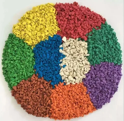 Chinese factory supply Runway EPDM Rubber Bag Customized Pack Multi-colors Material EPDM Rubber Granules