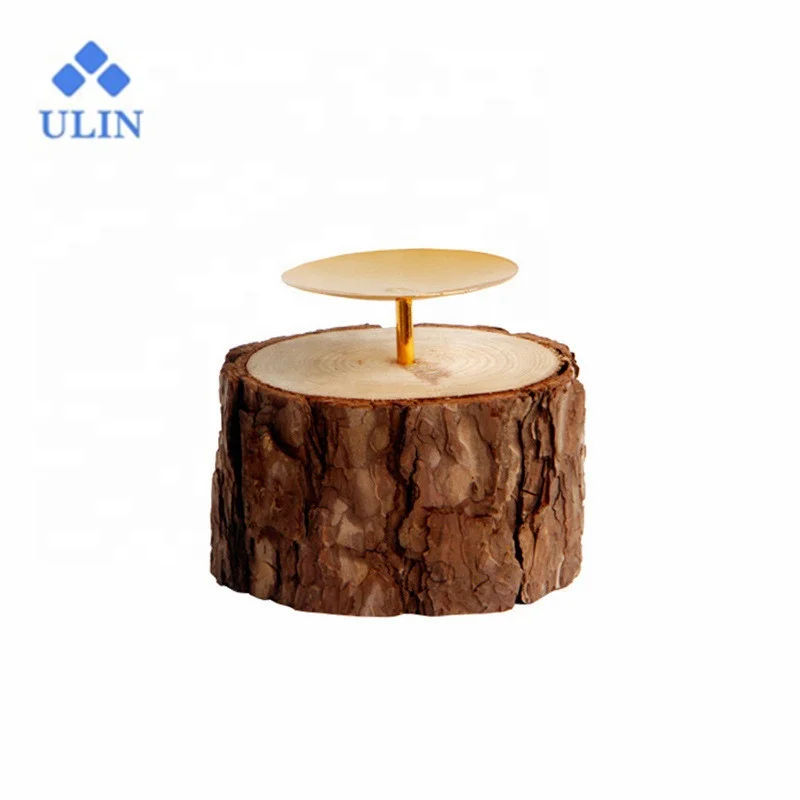 
Classical Home Tall Wood Candle Holder Gold Candle Holder Metal For Tables 