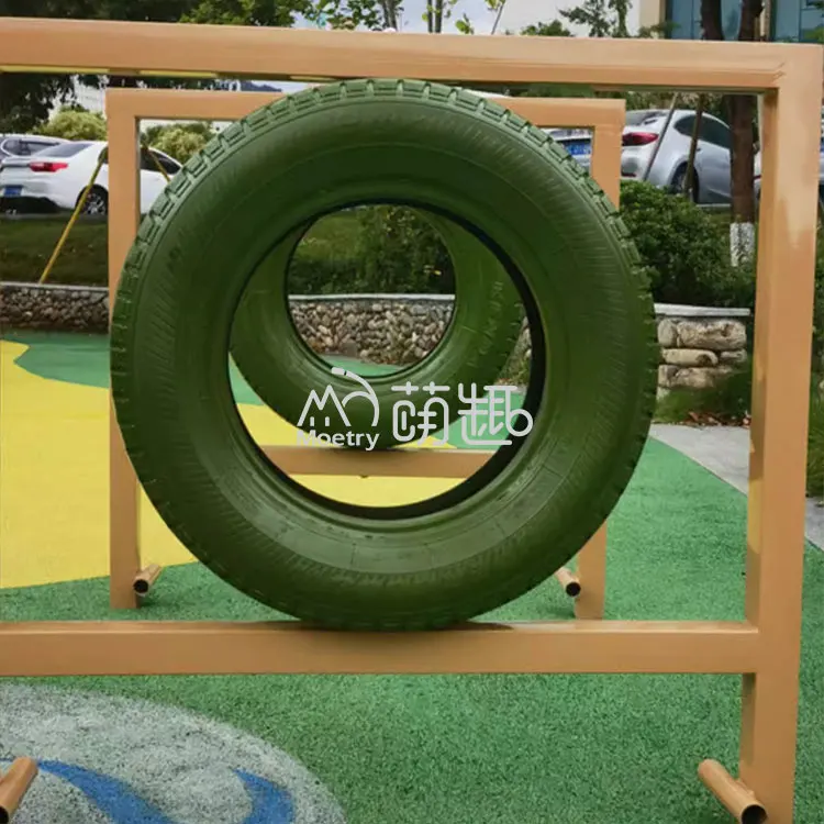 Moetry Commercial Doggie Hoop Ring Jump Combination Course Kit Dog Park Equipment Parque Para Perros