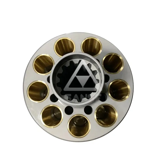 High quality SBS120 Hydraulic Main Piston Pump Cylinder Block for E320 E320C Excavator Parts with valve plate