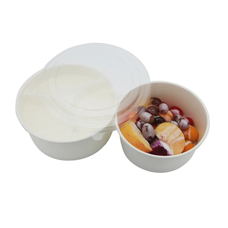 single wall Custom Logo Food rectangular kraft paper bowl