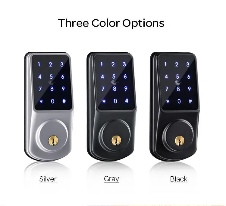 Factory delivery WIFI APP electronic deadbolt biological  keyboard password intelligent door lock