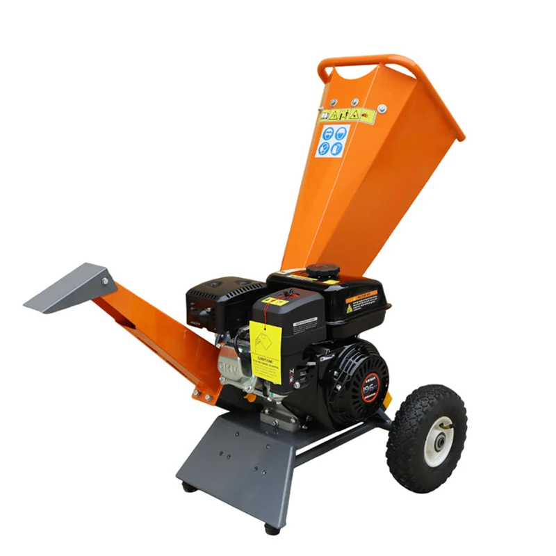 6.5 HP Engine Small Household Wood Shredder Maximum Cutting Diameter 50mm Chipper