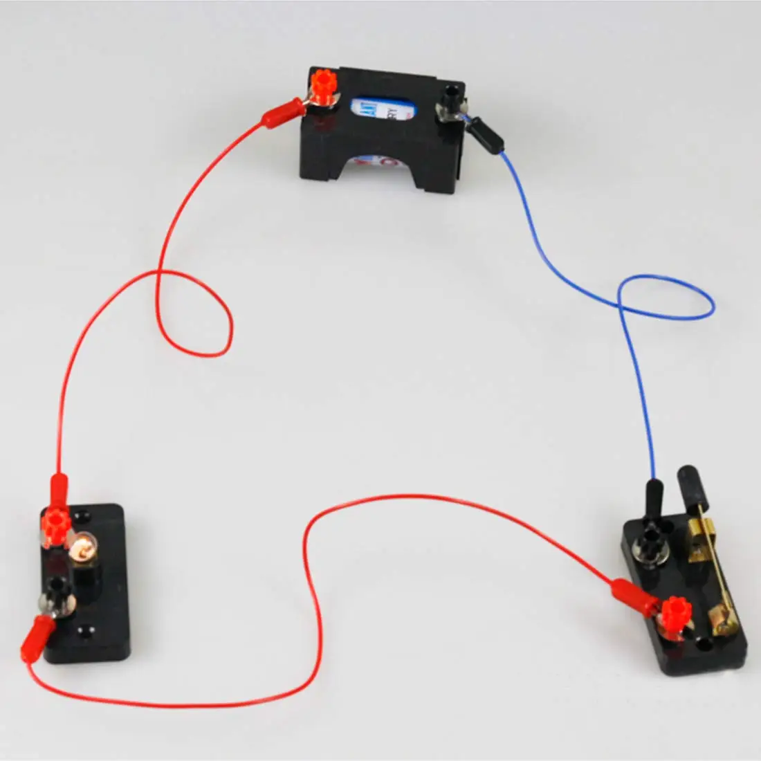 Conductor experiments student connecting wire U-type electricity laboratory equipment physics wire all-copper crocodile clips