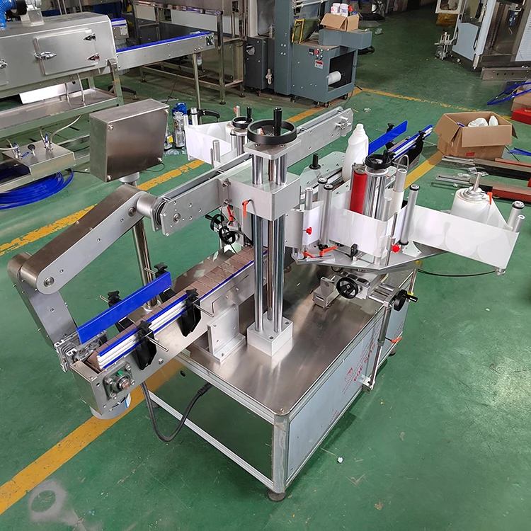 Fast Speed Double Side PLC Control Label Applicator Flat Square Bottle Labeling Machine Flat Labeling Machine