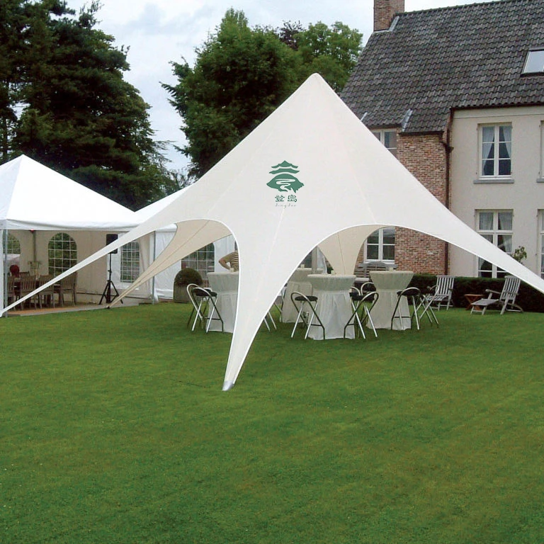 Outdoor Camping Lotus Tent Cloud Top Octopus Camp Large Waterproof Spire Canopy Sunshade Beach Tent Hexagonal Star Shaped Tent