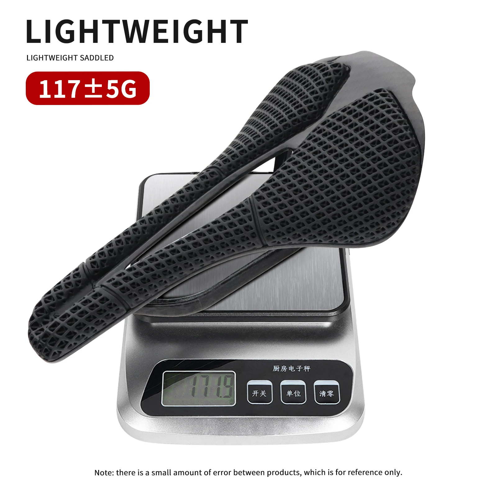 3D Printing Carbon Fiber Bicycle Saddle Ultralight Hollow Seat Comfortable Breathable Honeycomb Cushion for Mountain Road Bikes