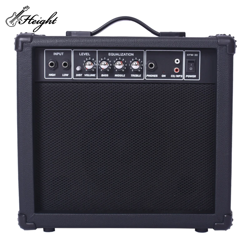 Guitar Amplifier 30watts Black Electric Guitar With Amplifier