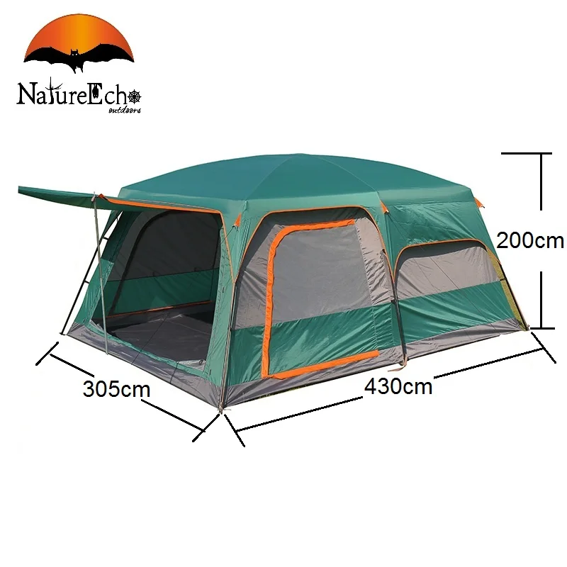 
Best Luxury Huge 6 8 Person Car Roof Screen Waterproof Family House Large Cube Folding Camping Tent For Outdoor 