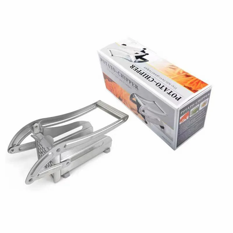 Stainless Steel Meat Chips Slicer Potato Cutter Potato Slicing Machine Home Kitchen Tools Manual French Fries Cutter