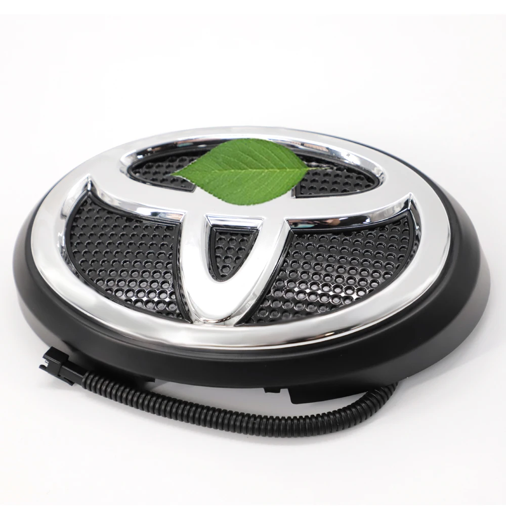 Illuminated 4D5D Silver/Black Car Tail  Logo Badge Emblem LED  Light Car Led head logo light Auto Lighting Accessories For prado