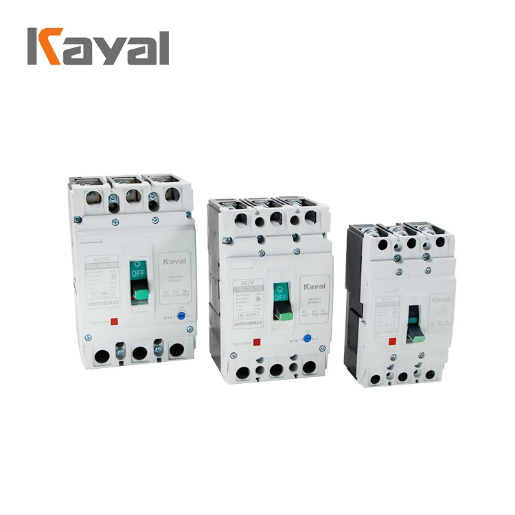 KAYAL 4 pole 400A 500A 630A Solar PV Moulded Case Circuit Breakers DC MCCB