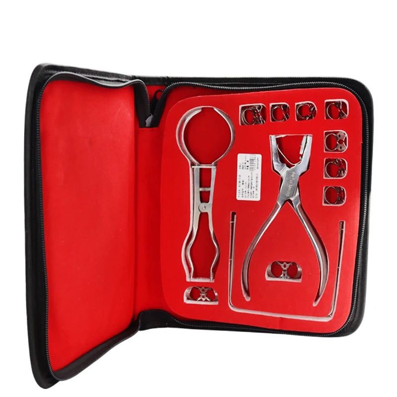 Dental ENDODONTIC RUBBER DAM CLAMP Dental Medical Rubber Dam kit Dental Surgery Instruments Dental Dam Punch  Set of