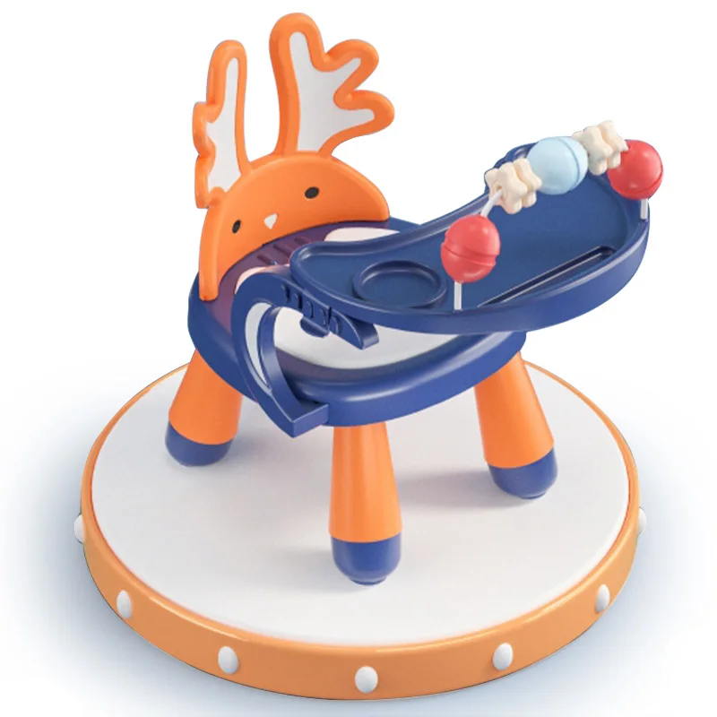 Portable Travel Baby Base 2-In-1 Booster Seat Toddler Dining High Chair Folding Baby Feeding Booster Seat For Dining Table