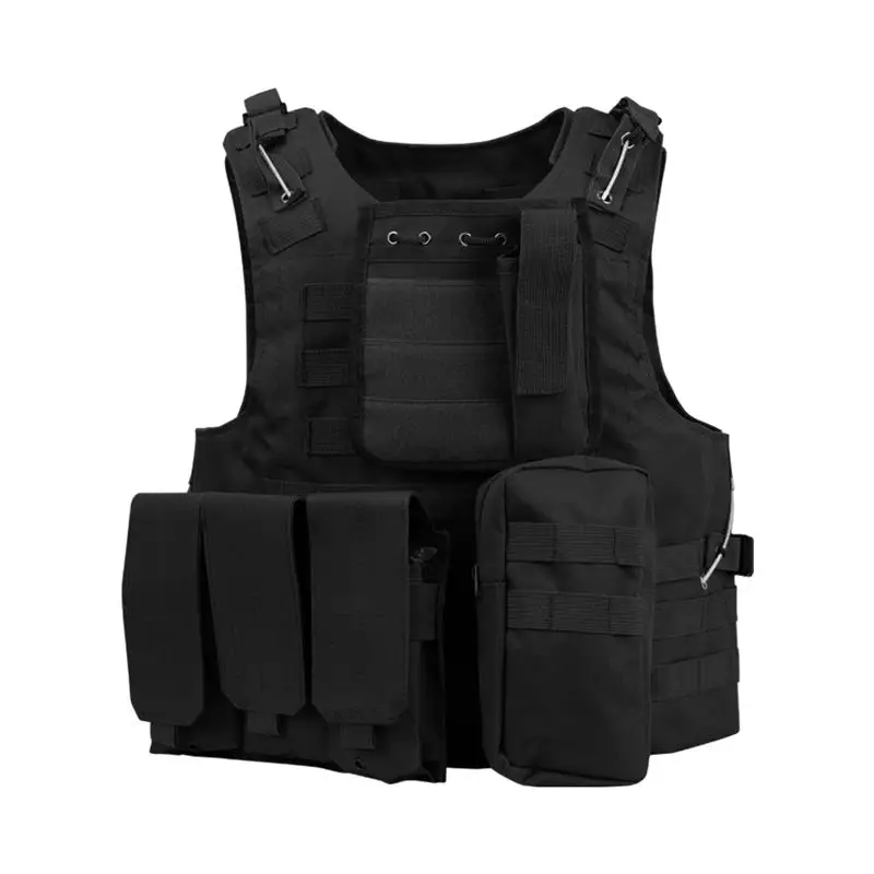Black Gear tactical vests Molle Combat air soft vest military tactical vests for Paintball
