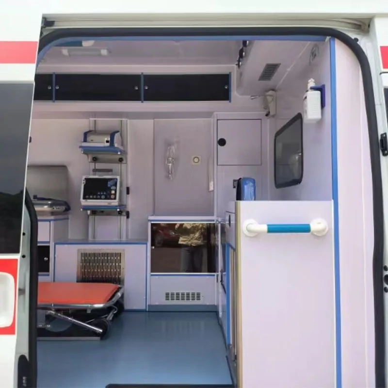 Right Hand Drive Electric Used Ambulance Car Maxus Ev80 Mobile Clinic Vehicle Emergency Ambulance