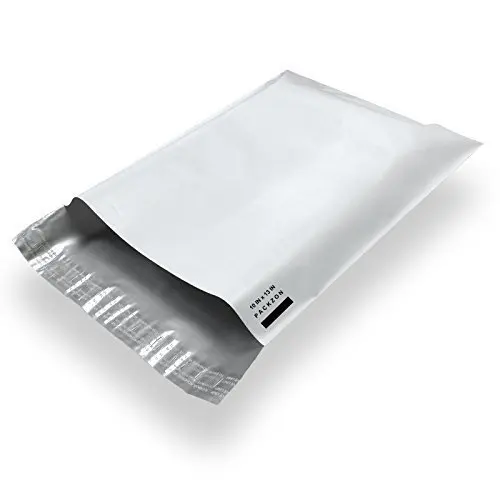 White waterproof shipping postal plastic courier polymailer biodegradable compostable packing bags poly mailer