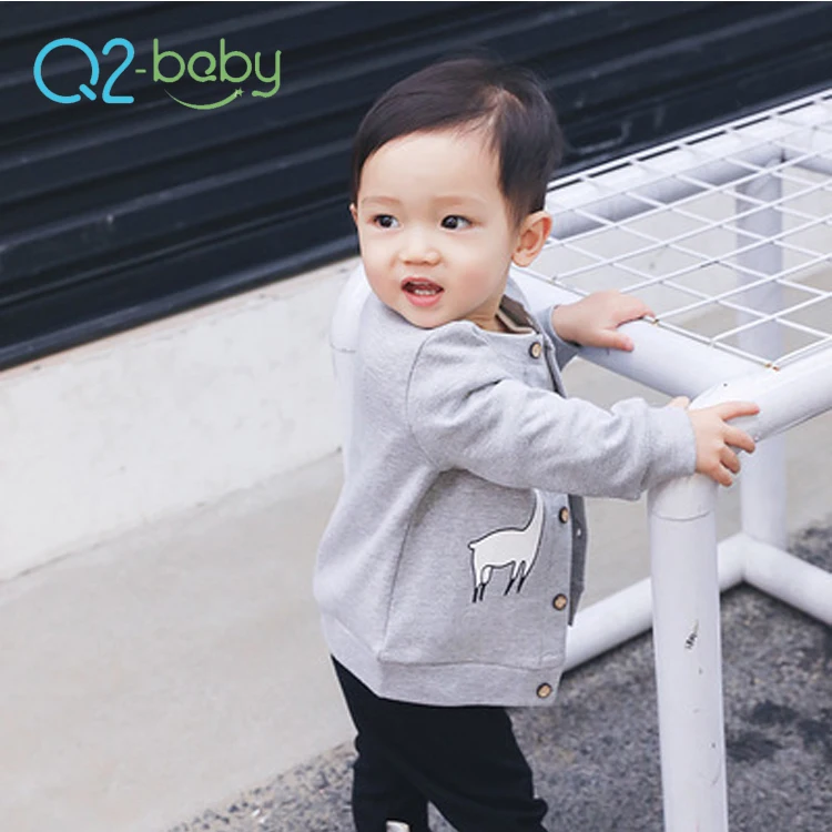 
Q2-baby New Design Winter Single Button Animal Print Baby Boy Girls Coats 