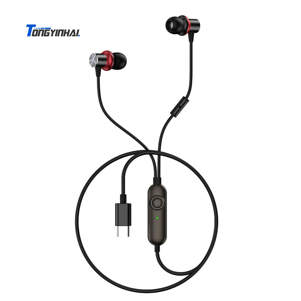 Tongyinhai New style  in-ear Earphone Voice Changer headphone with type-C interface