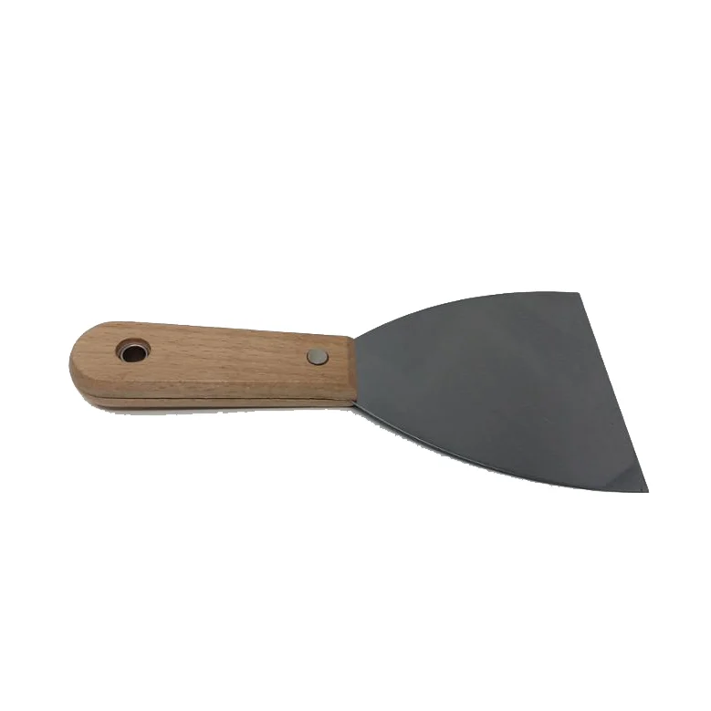 Wooden handle carbon steel scraper