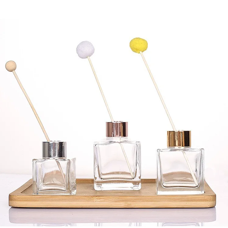 Glass Home Plug in Air Flower Empty Custom Fragrance Luxury Professional Aroma Reed Diffuser Bottle