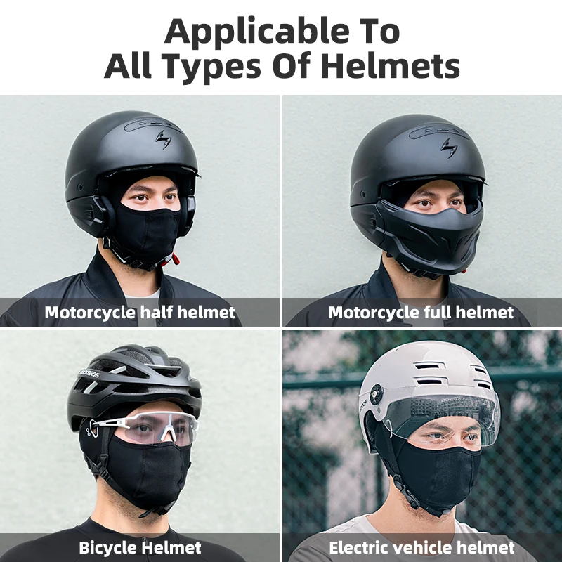 ROCKBROS full face motorcycle ski mask balaclava for cycling outdoor winter autumn cycling mask balaclava custom