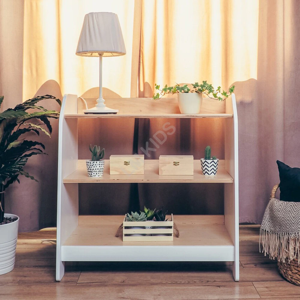 LM KIDS furniture kids bookshelf wooden bookcase children montessori book storage  librero kids bookcase