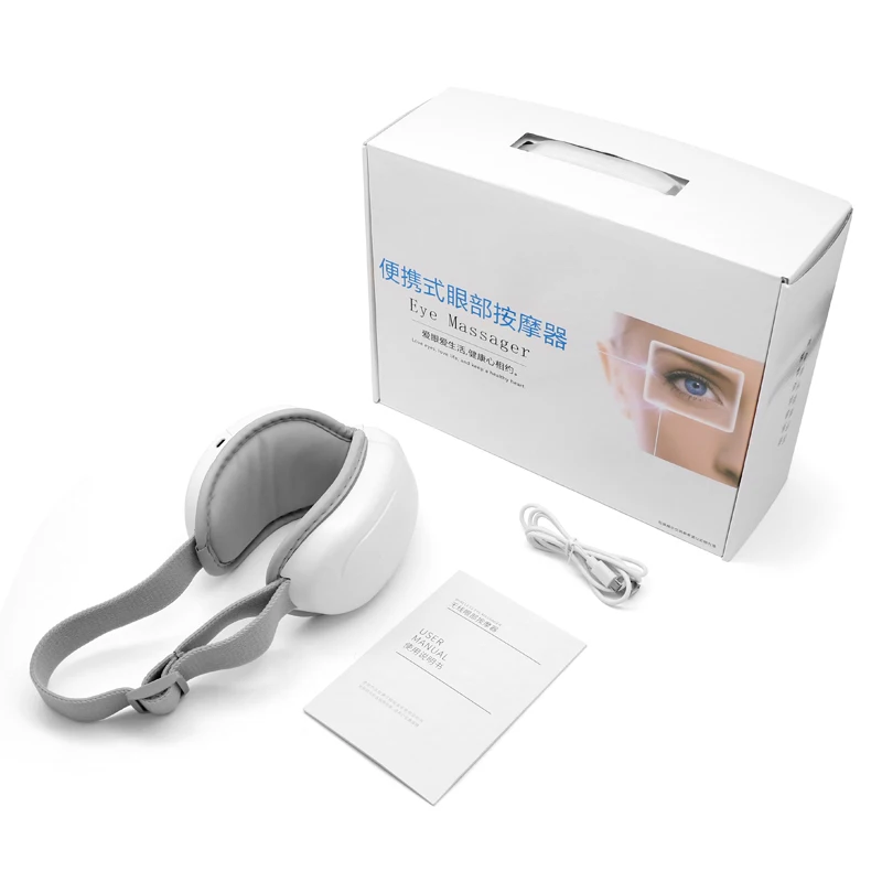 Oem Odm Washable Music & Heating & Vibration Relax Sleepy 3d Dodging Light Electric Eye Massage Equipment