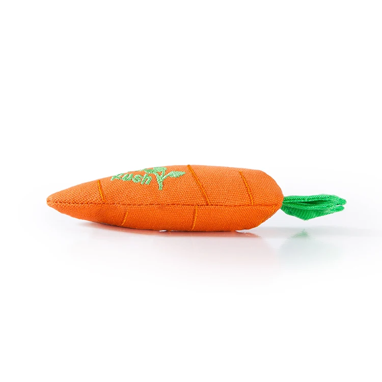 
Carrot Bite-resistant Pet Chew Biting Plush Toys For Small Cat Tug And Play 