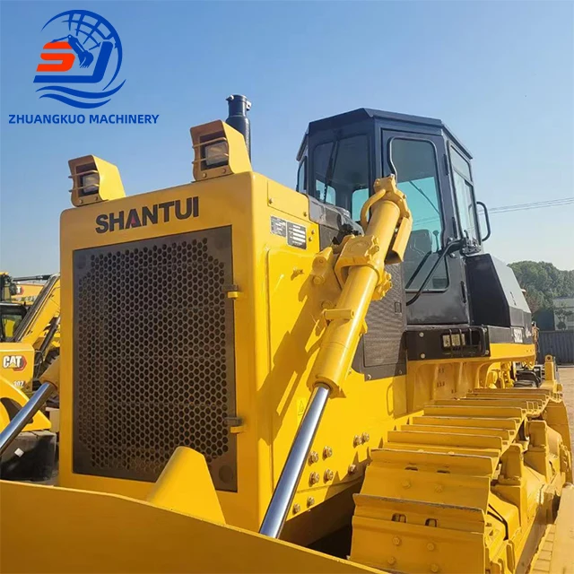 Конкурсная цена изготовленный в Китае оригинальный бульдозер Shantui SD22 подержанный гусеничный с двигателем Cummins и компонентами насоса