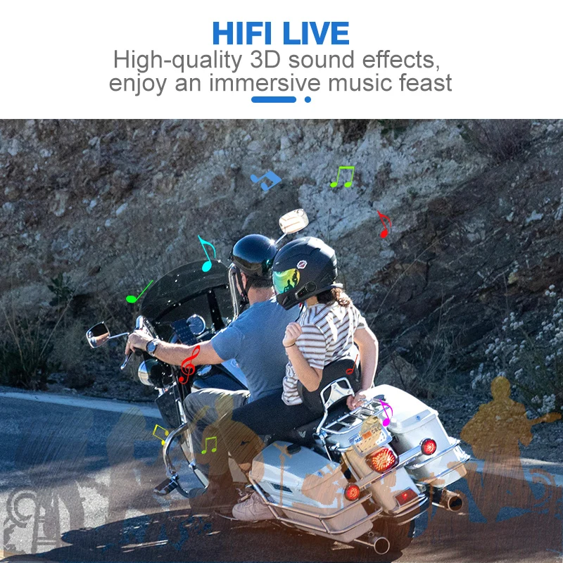 MAXTO мотоциклетный шлем наушники Multi Person Bluetooth