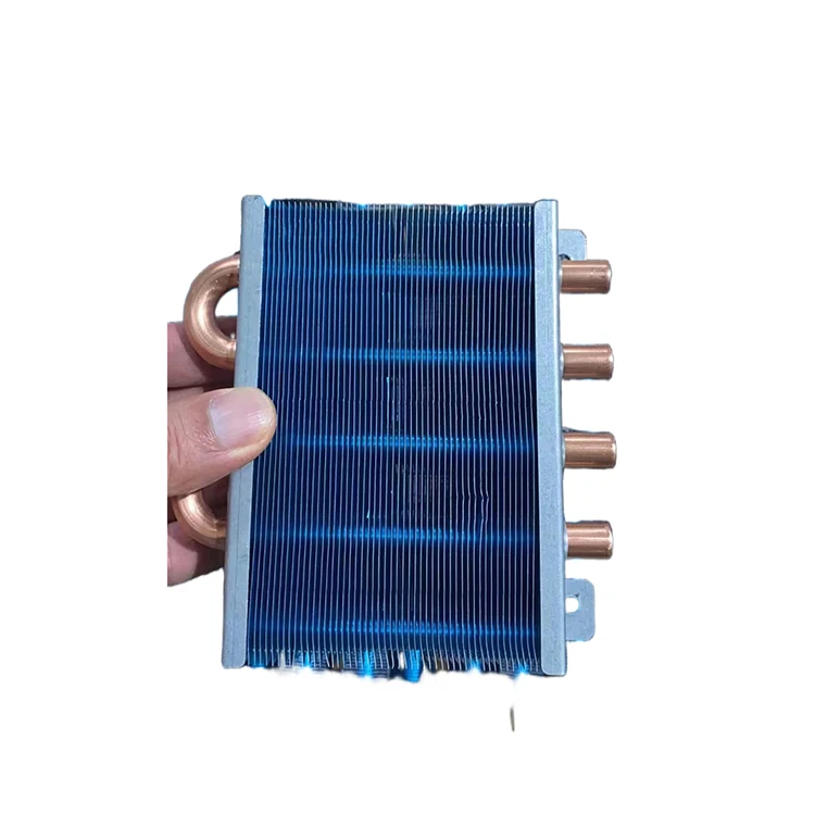 Factory hot supply good quality cheaper price 9.52 copper pipe hydrophilic aluminum fin condenser evaporator  heat exchanger
