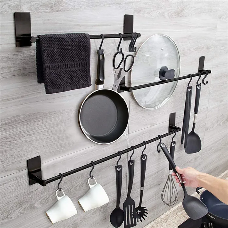 12 Pack Aluminum S Shaped Hooks Matt Black S Hooks for Hanging Pots and Pans