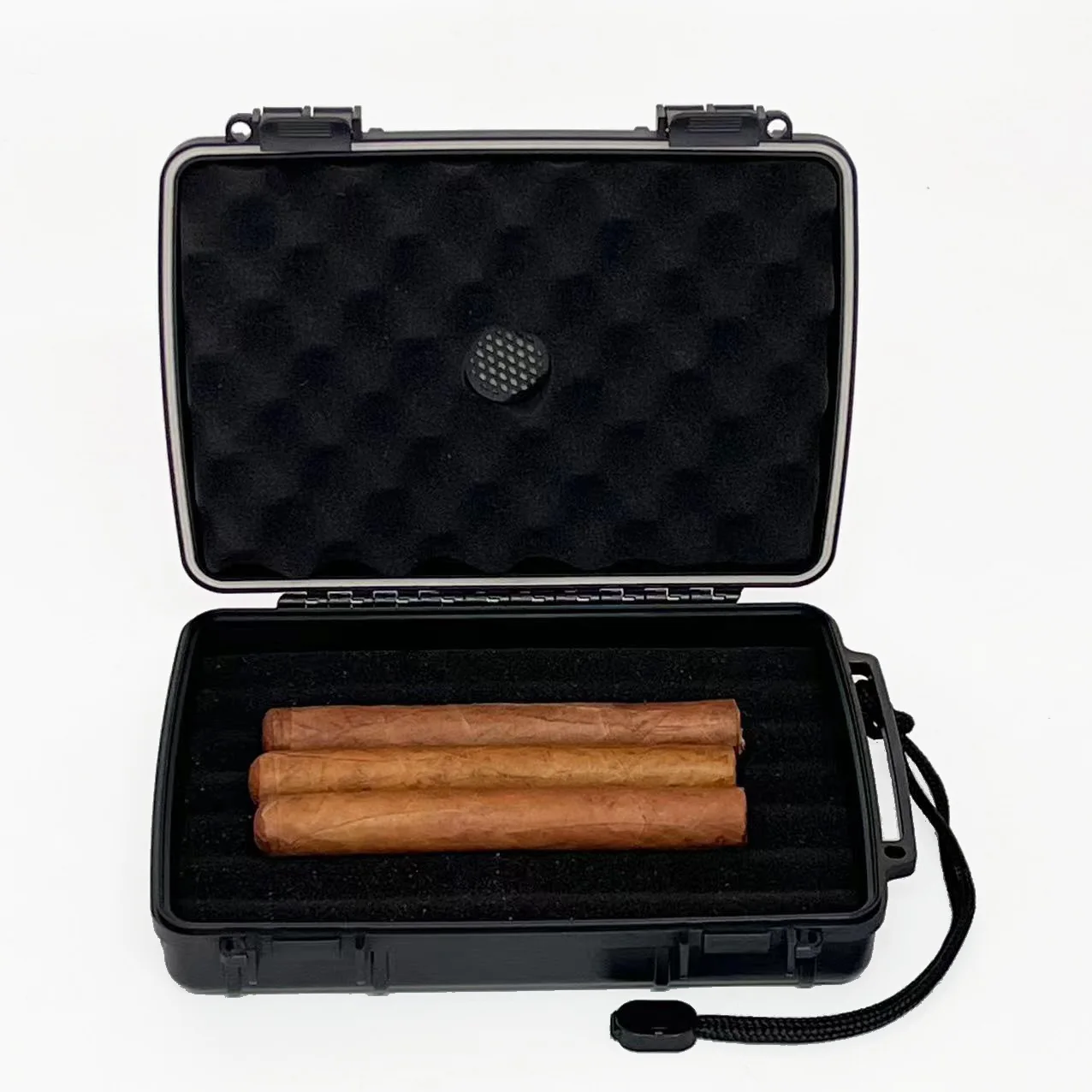 Portable Cigar Packing Box Humidor Cover Carrying Travel humidor Cigar Cases with cigar cutter