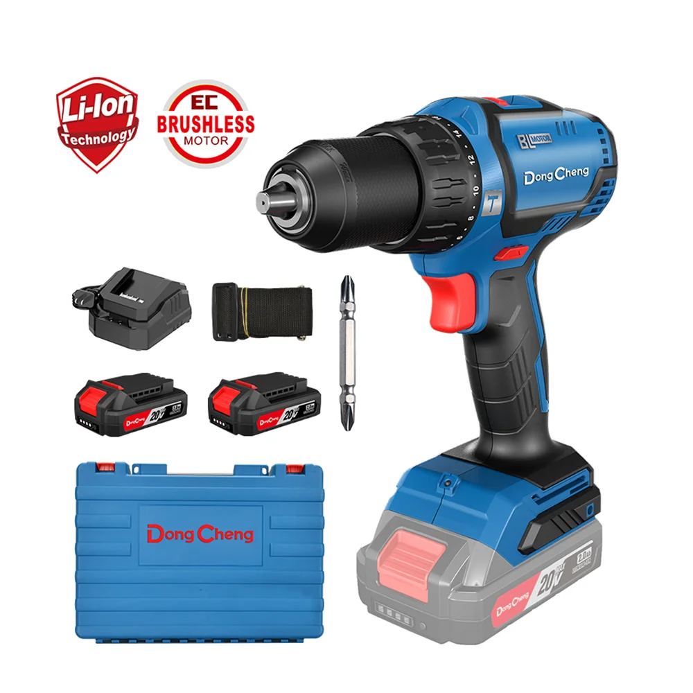 Dongcheng Hot Sale Hand Electric Drill Machine Tools Cordless Lithium Power Impact Drills