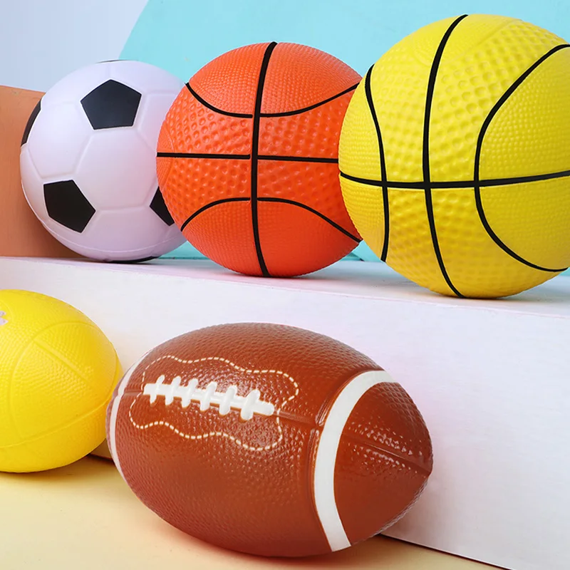 Wholesale toy rubber ball PU foam decompression massage ball for kids