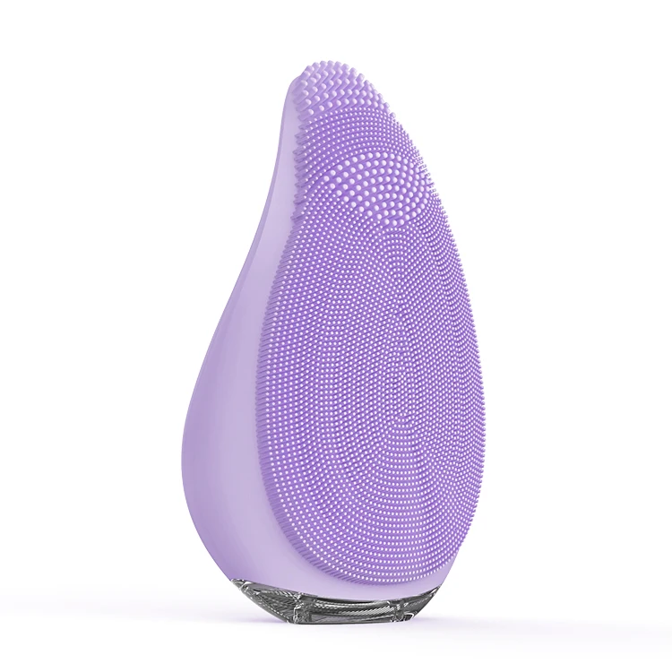 super waterproof Rechargeable facial cleansing instrument facial  brush silicone vibration silicon facial cleansing brush