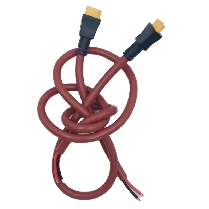Customized 18 AWG XT30, XT60, xt90 battery female to male high temperature plug  silicone  1/2 cable assembly