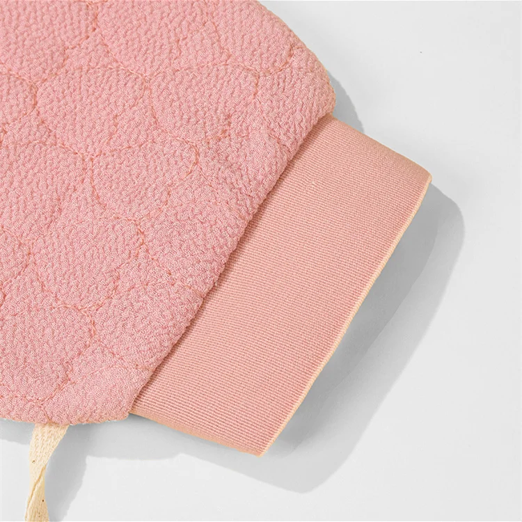 OEM/ODM Custom Logo Bathroom Products Bath Exfoliating Glove Scrubber Natural Exfoliator Gloves For Dead Skin Viscose Scrub Mitt