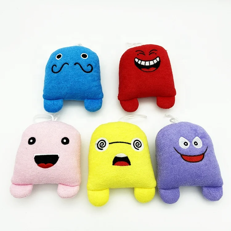Cartoon Colorful Toy Soft Scrub Shower Washing Mitt Baby Bath Glove for Kids