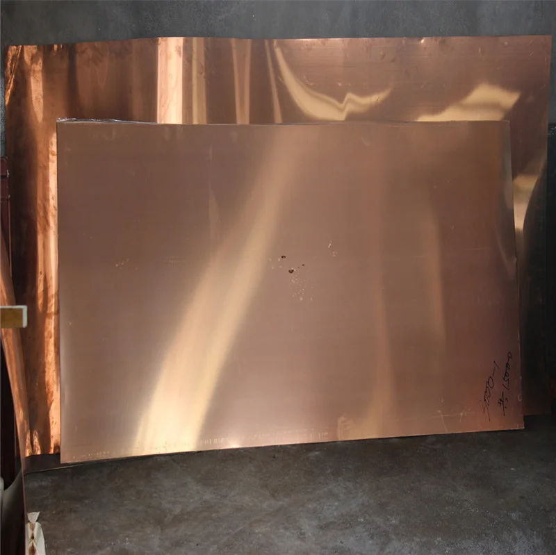 Red 99.9% Pure Copper Plate CZ108/C10100/C12200 3mm 4mm Thickness 4X8 Copper Sheet Price