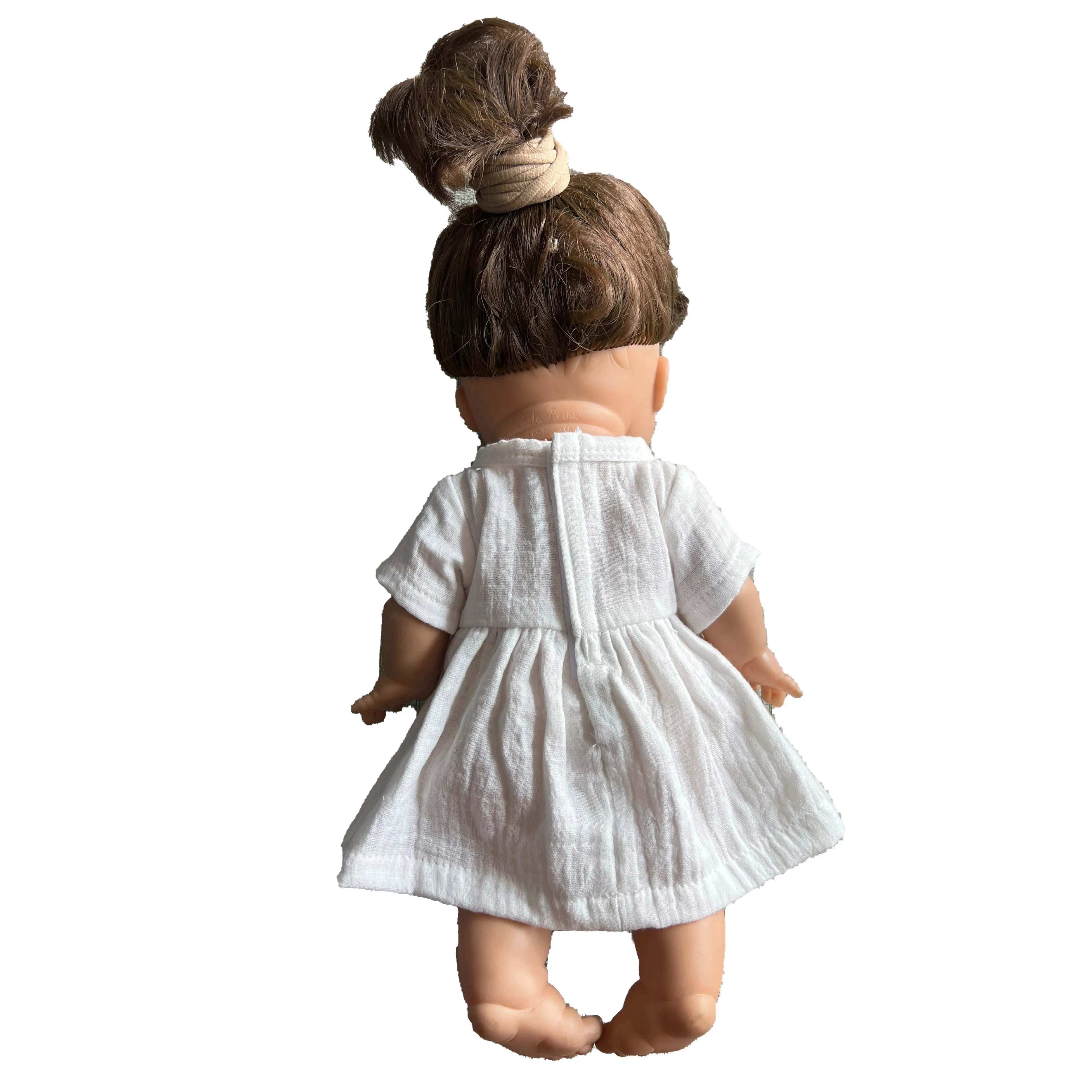 Wholesale soft cotton toy clothing fit baby 9 inch doll perfectly lovely clothes 34cm tiny muslin dress