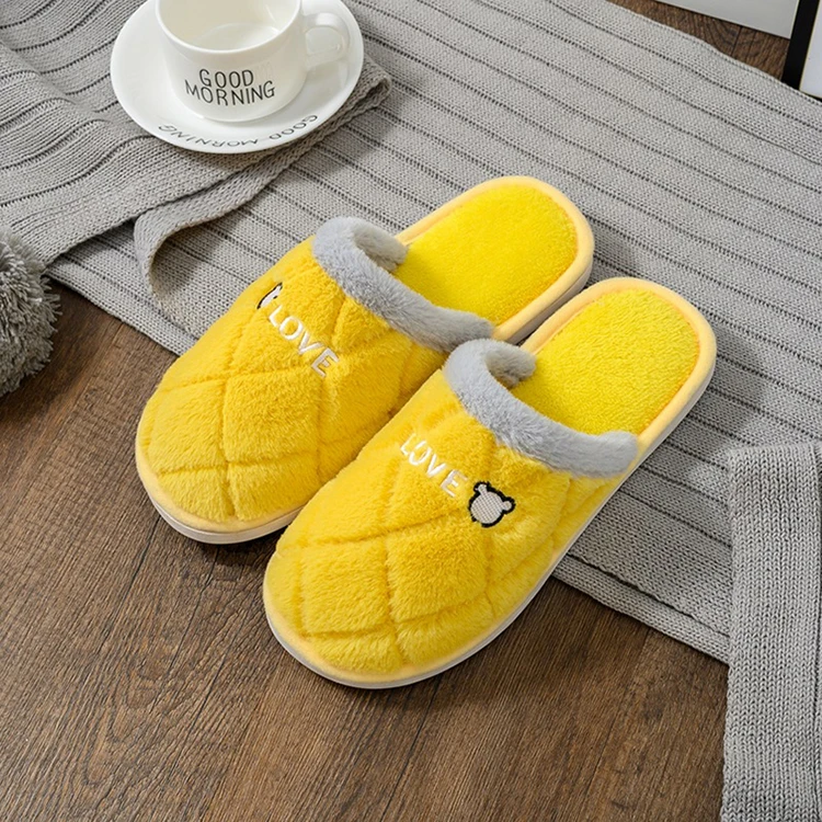 Jtfur Winter Customized Popular Comfortable Furry Fur Bedroom Slides Soft Bunny Rabbit Slippers for Women