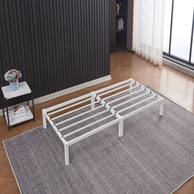 Top sales easy install metal bed frame with no screws