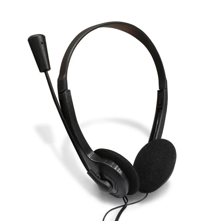 Cheap Practical Wired Stereo Headphone with Microphone Great Useful for Voip Operator