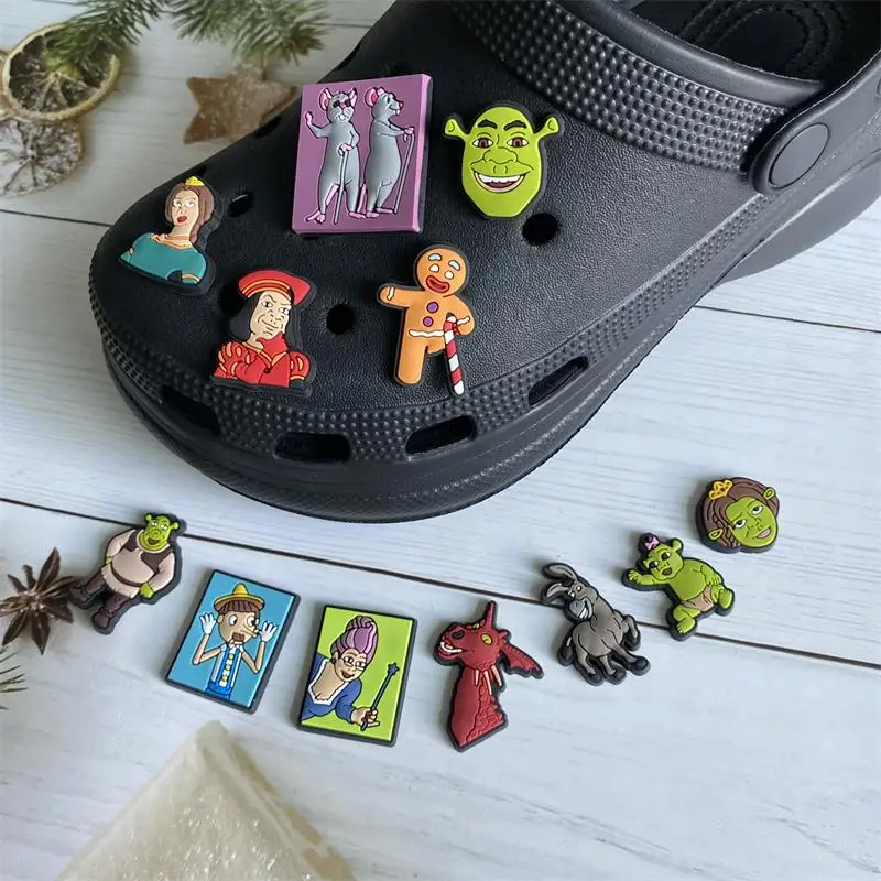 Custom Shoe Charm Clog Charm Soft PVC for Kid Clog  Customized Cartoon monster shoes Charm
