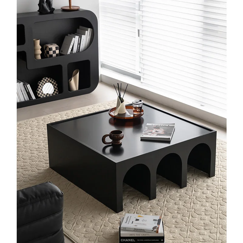 Nordic Modern Style Creative Living Room Furniture Wooden Coffee Table Rectangular Oak Solid Wood Coffee Table